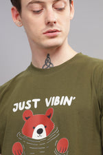 Just Vibin Round Neck Tshirt