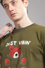 Just Vibin Round Neck Tshirt