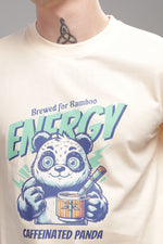 Panda Round Neck Printed Tee