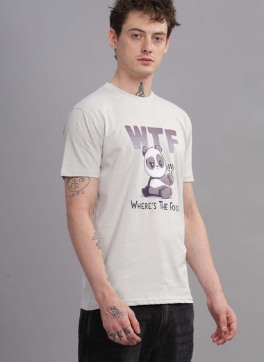 WTF, Where's The Food Round Neck T-Shirt