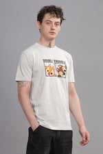 Double Trouble Round Neck T- Shirt