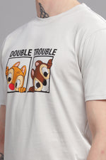 Double Trouble Round Neck T- Shirt