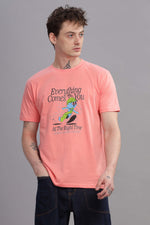 Everything Comes To You at Right Time Round Neck T-shirt