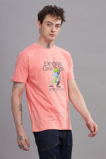 Everything Comes To You at Right Time Round Neck T-shirt