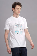 Hello Sunset Round Neck T-shirt