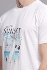 Hello Sunset Round Neck T-shirt