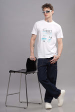 Hello Sunset Round Neck T-shirt