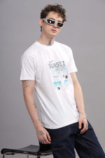 Hello Sunset Round Neck T-shirt