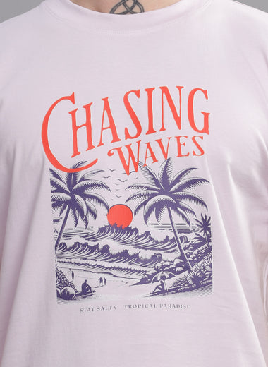 Chasing Waves Round Neck Tshirt