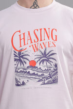 Chasing Waves Round Neck Tshirt