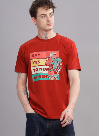 Say Yes To New Adventure Round Neck T-Shirt