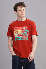 Say Yes To New Adventure Round Neck T-Shirt