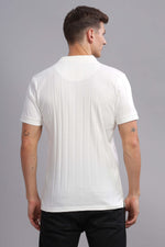 White Vibe Shift Polo