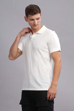 White Vibe Shift Polo