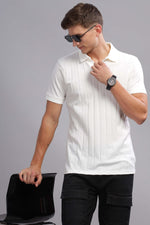 White Vibe Shift Polo