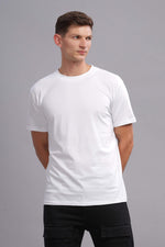 White Round Neck T-shirt