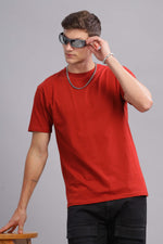 Red Round Neck T-shirt