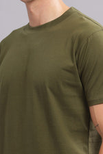 Olive Round Neck T-shirt