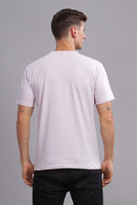 Lilac Half Sleeve Round Neck T-Shirt