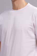 Lilac Half Sleeve Round Neck T-Shirt