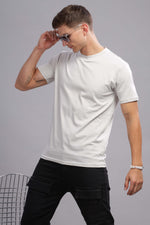 Light Grey Round Neck T-shirt