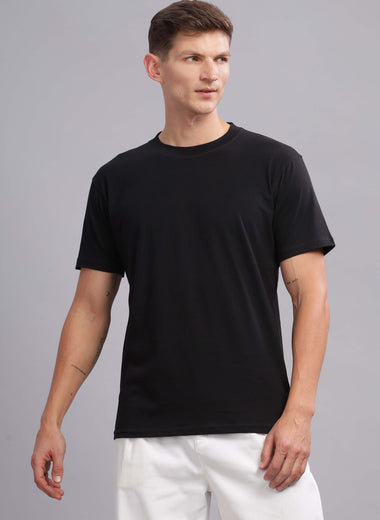 Black Round Neck T-shirt