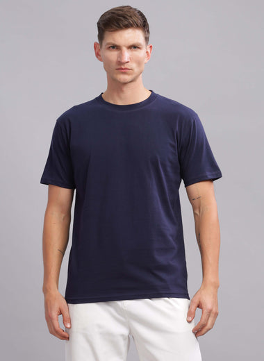 Navy Round Neck T-shirt