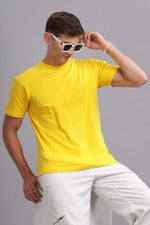 Yellow Round Neck T-shirt