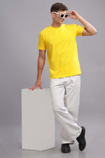 Yellow Round Neck T-shirt