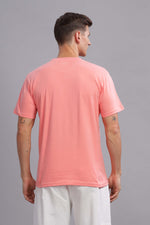 Peach Round Neck T-shirt