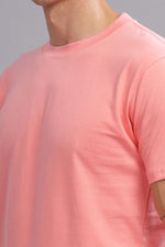 Peach Round Neck T-shirt