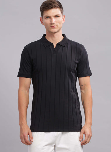 Charcoal Black Vibe Shift Polo