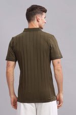 Olive Green Vibe Shift Polo