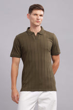 Olive Green Vibe Shift Polo