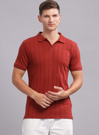 Harisa Red Vibe Shift Polo