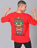 Tiki Man Oversized Tee - Island Vibes, Endless Comfort