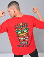 Tiki Man Oversized Tee - Island Vibes, Endless Comfort