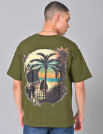 Skull Island Oversized Tee - Rugged Comfort, Adventure-Ready Style