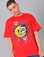 Deadly Smile Oversized Tee - Edgy Style, Uncompromising Comfort