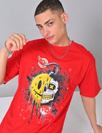 Deadly Smile Oversized Tee - Edgy Style, Uncompromising Comfort