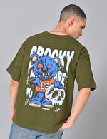 Spooky Bear Oversized Tee - Hauntingly Cozy Comfort, Frighteningly Fun Style