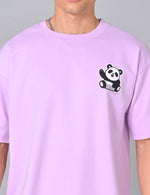 Panda Oversized Tee - Cuddly Comfort, Playful Style